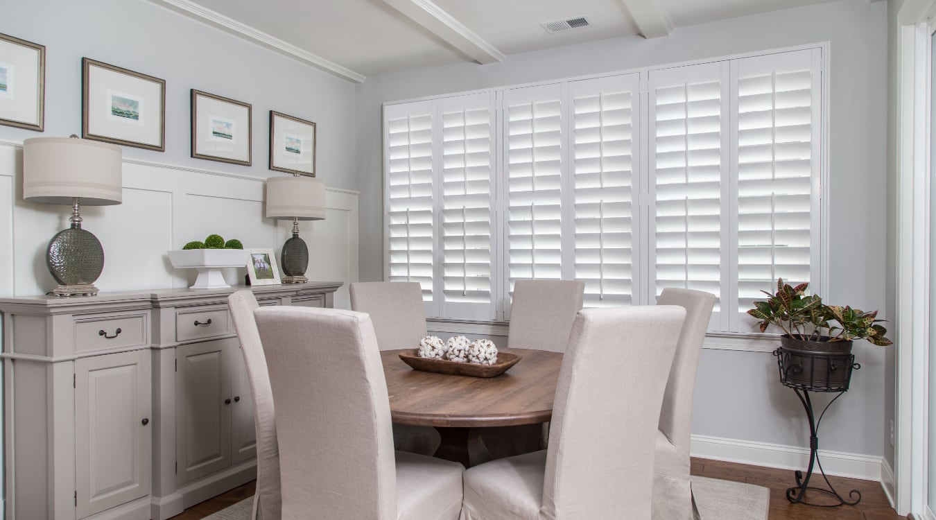 shutters in Cleveland living room